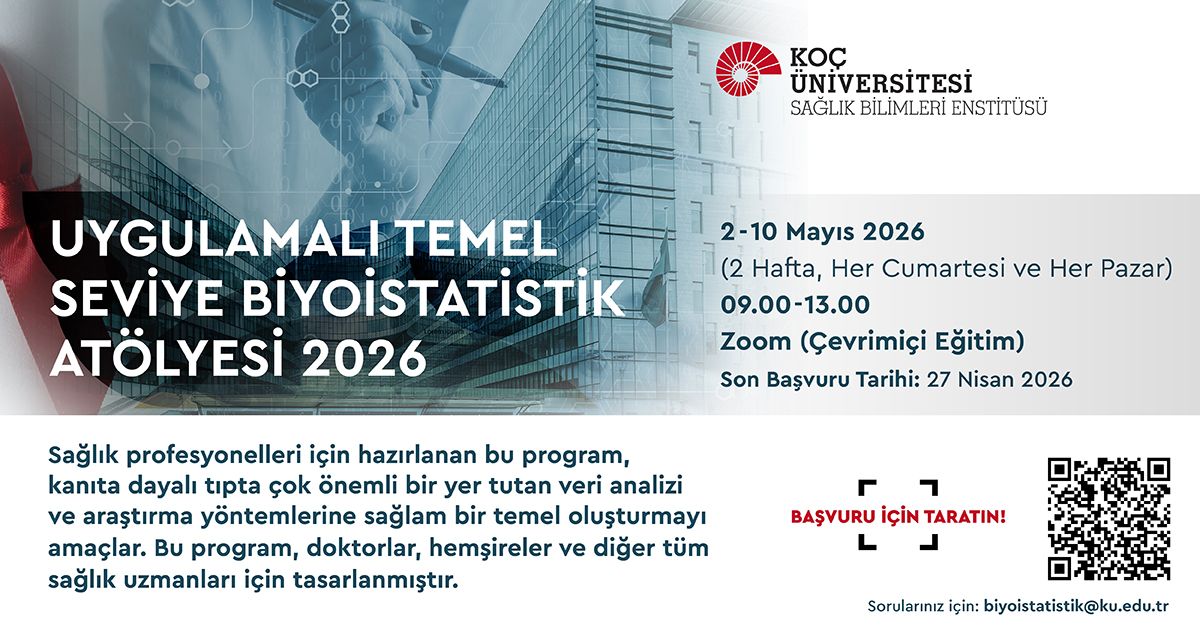 Uygulamalı Temel Seviye Biyoistatistik Atölyesi 2026 